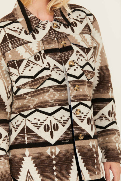 Women Addy Southwestern Print Shacket | Idyllwind