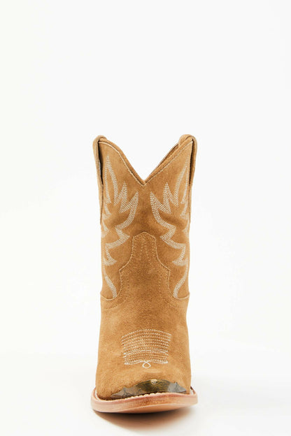 Women Wheels Sand Suede Western Booties - Round Toe | Idyllwind