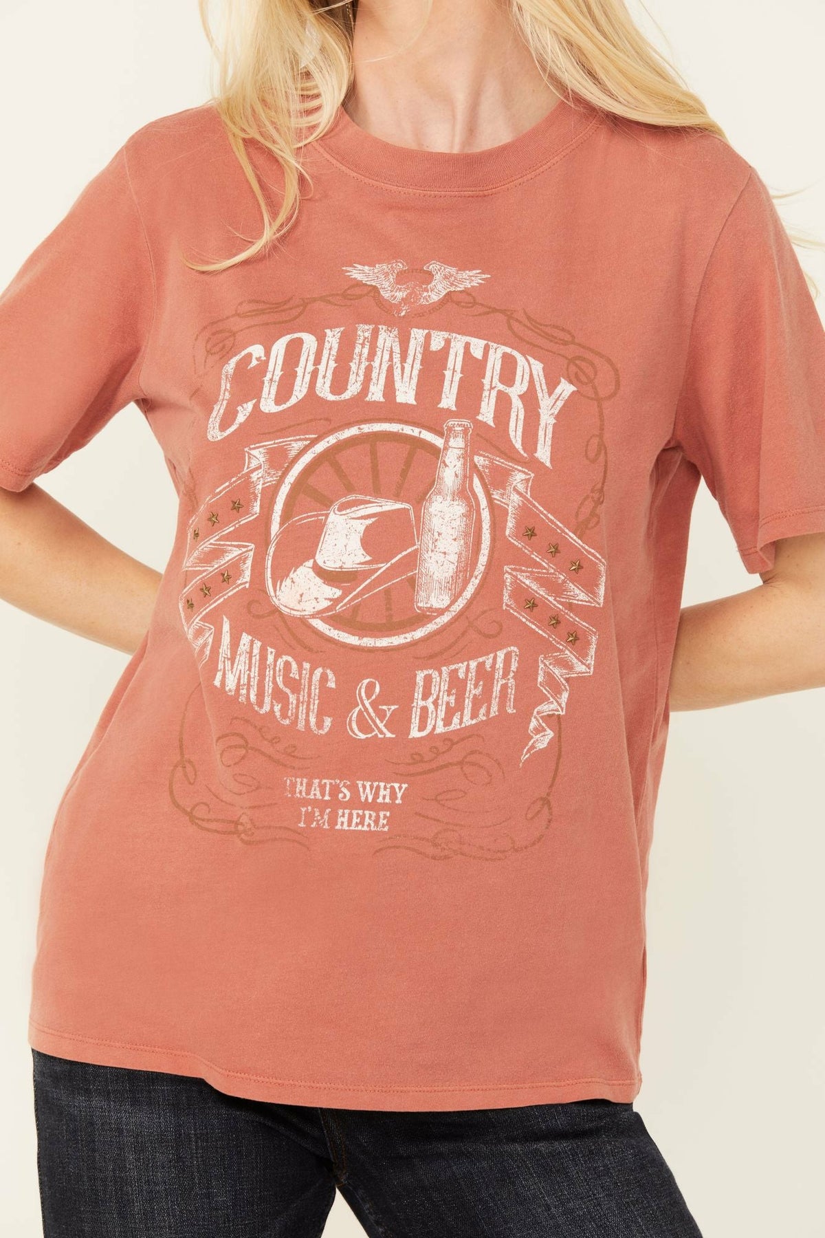 Women Helen Country Music and Beer Short Sleeve Graphic Tee | Idyllwind