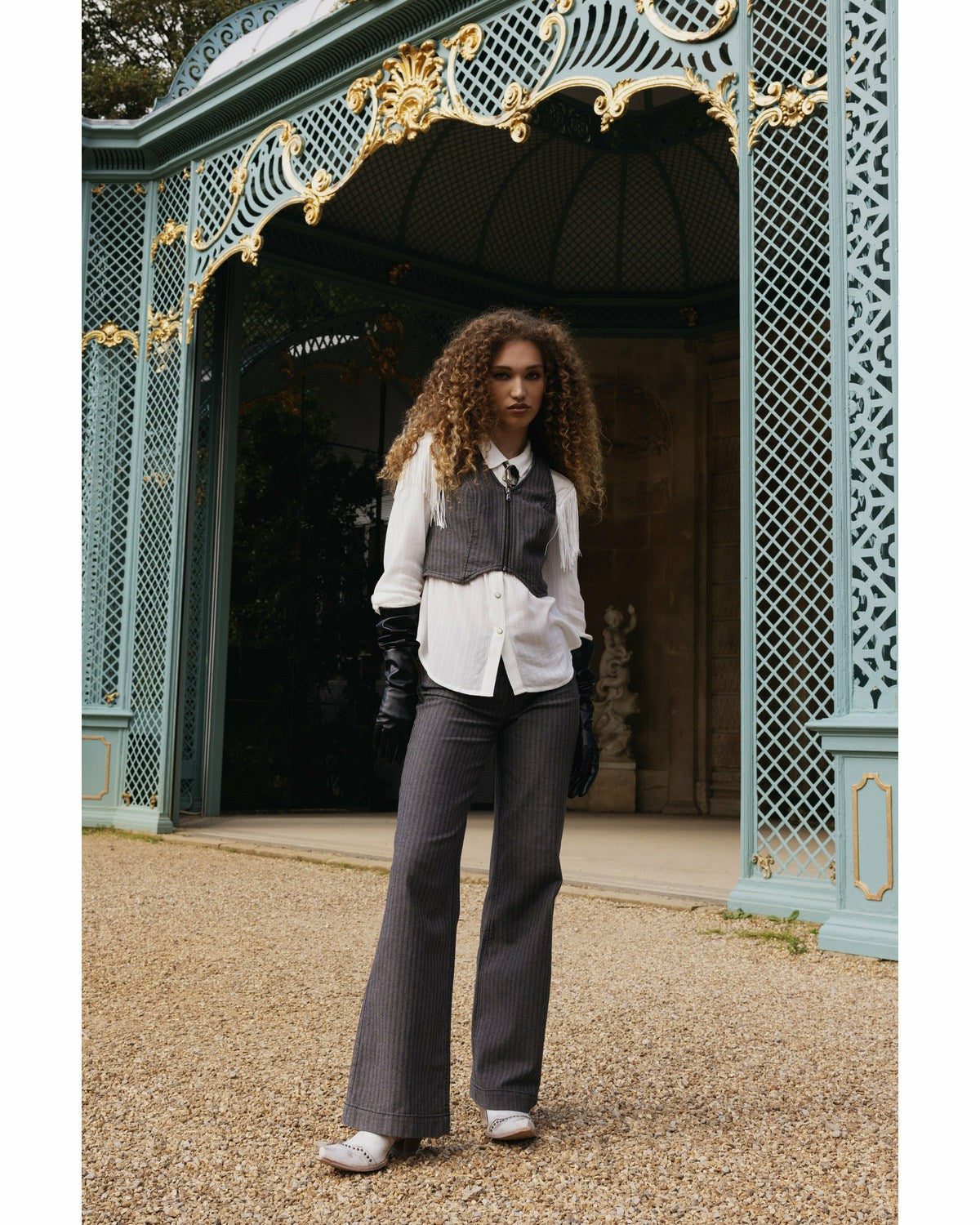 Women Annex Herringbone Revel Mid Rise Stretch Trouser Pants | Idyllwind