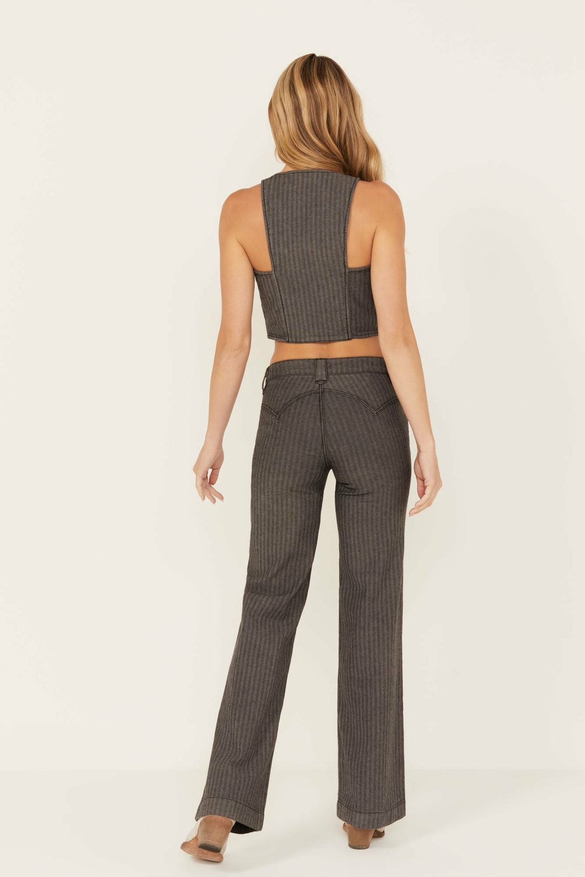 Women Annex Herringbone Revel Mid Rise Stretch Trouser Pants | Idyllwind