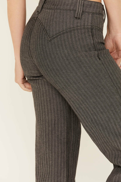 Women Annex Herringbone Revel Mid Rise Stretch Trouser Pants | Idyllwind