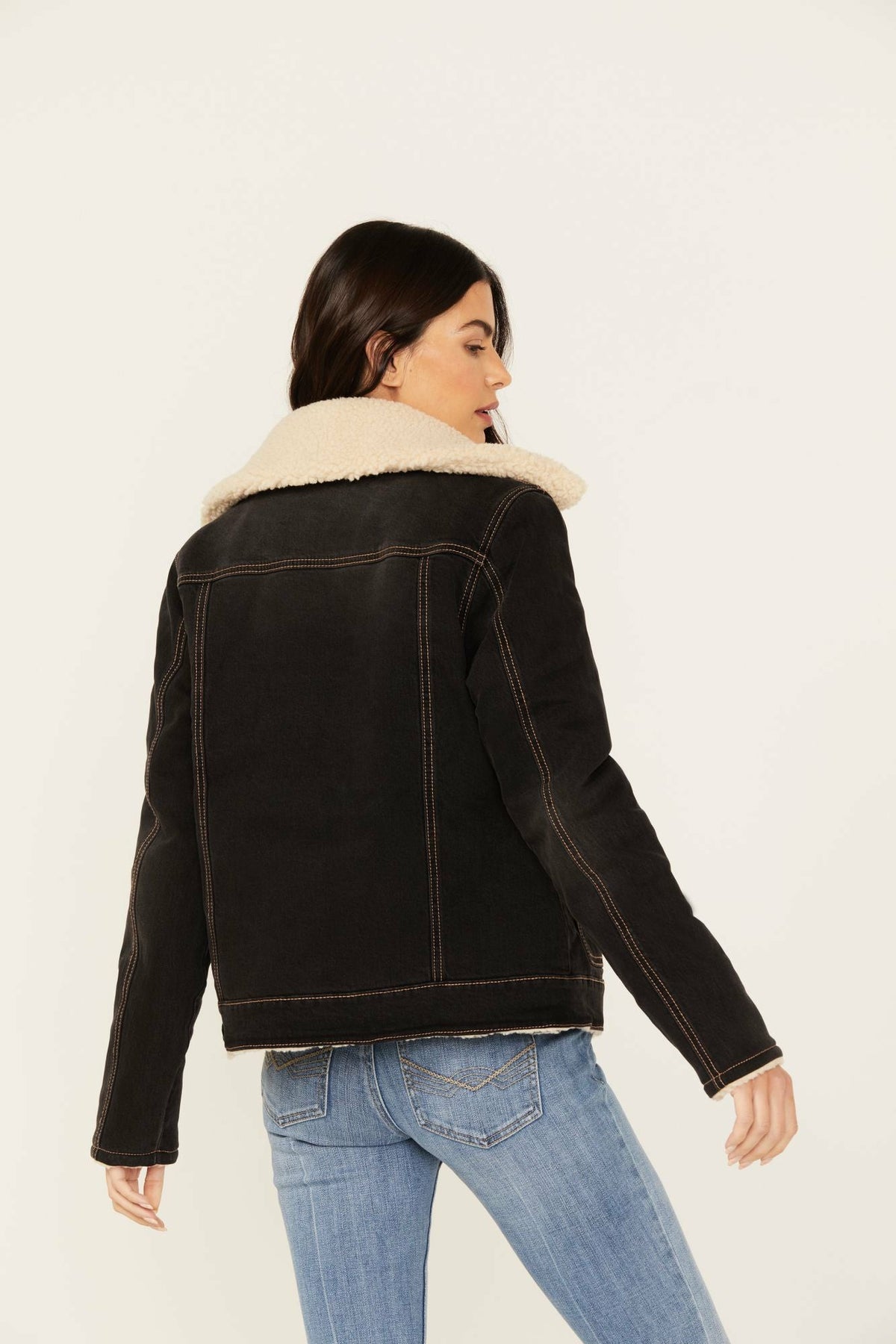 Women Blackburn Reversible Denim Sherpa Jacket | Idyllwind