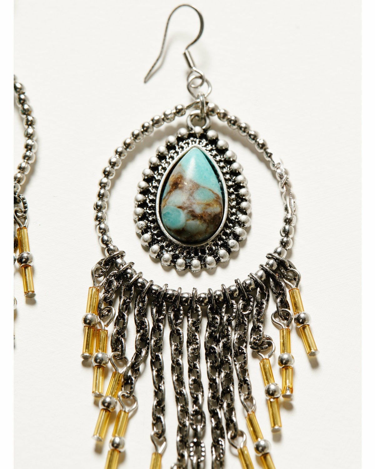 Women Luna Turquoise Chandelier Fringe Earrings | Idyllwind