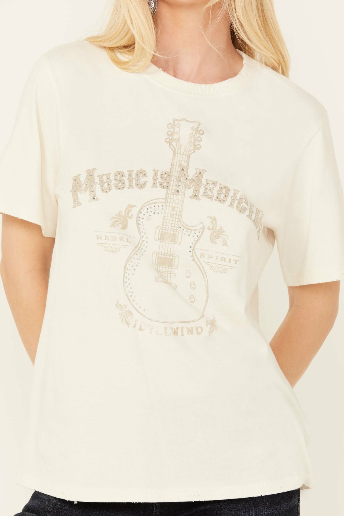 Women Rollingwood Guitar Graphic Short Sleeve Tee | Idyllwind