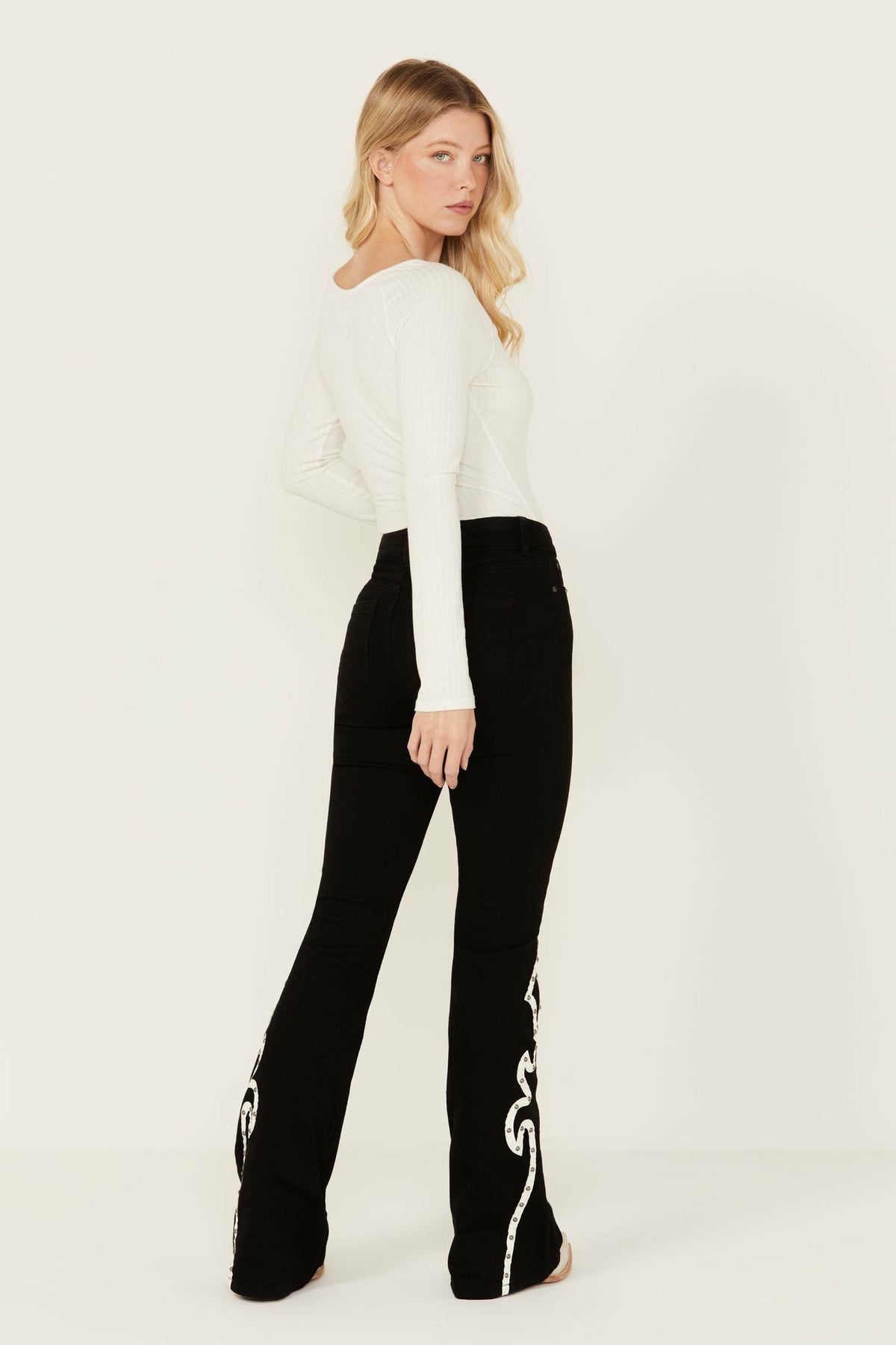Women Grove Western Pieced High Rise Gypsy Stretch Bootcut Jeans | Idyllwind