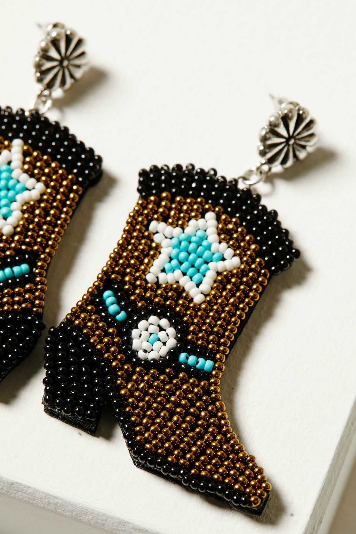 Women Roundup Boot Beaded Earrings | Idyllwind
