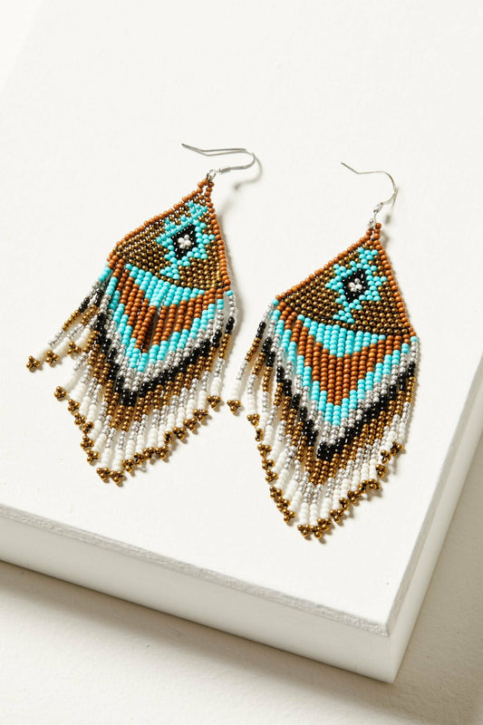 Women Southwestern Trail Fringe Bronze Earrings | Idyllwind