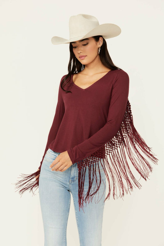 Women Elsie Kimono Fringe Top | Idyllwind