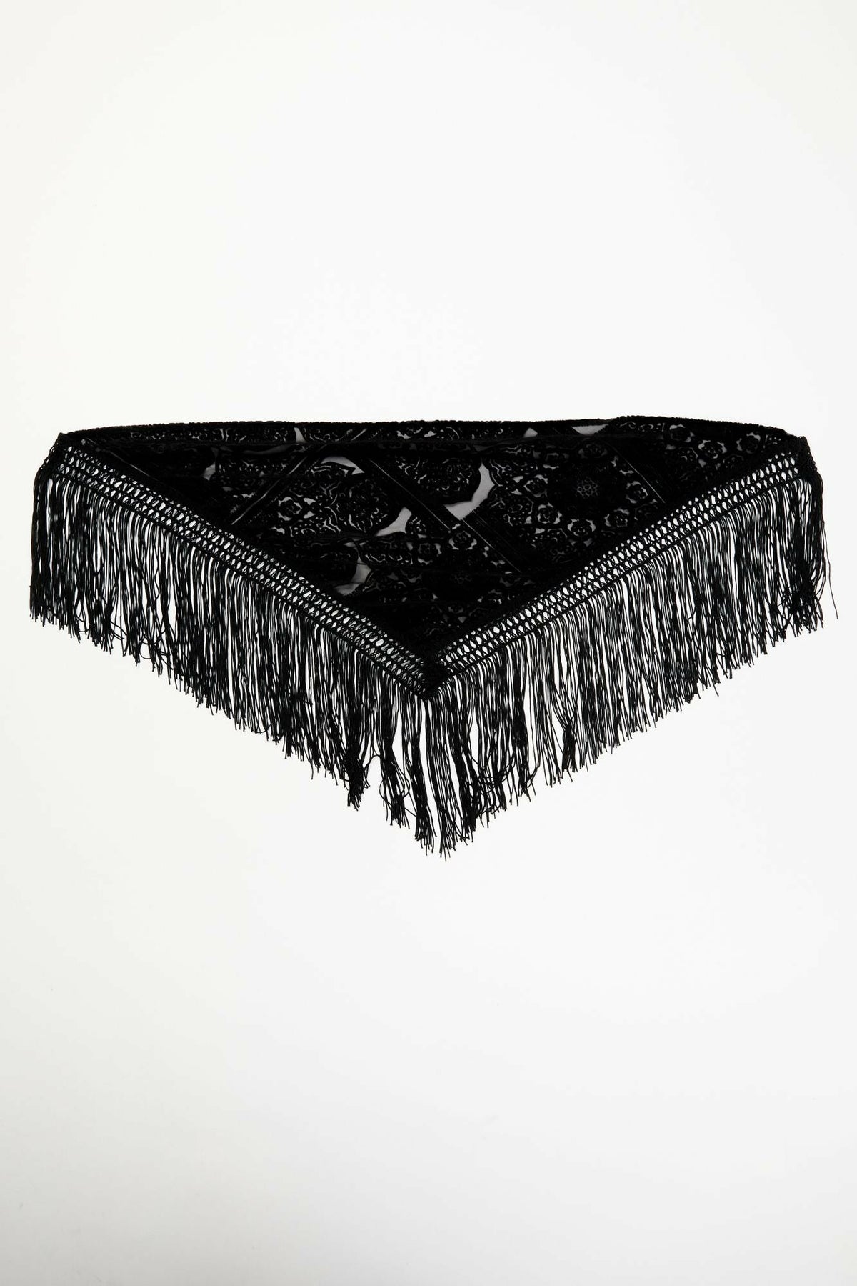 Women Camillia Velvet Burnout Fringe Scarf | Idyllwind