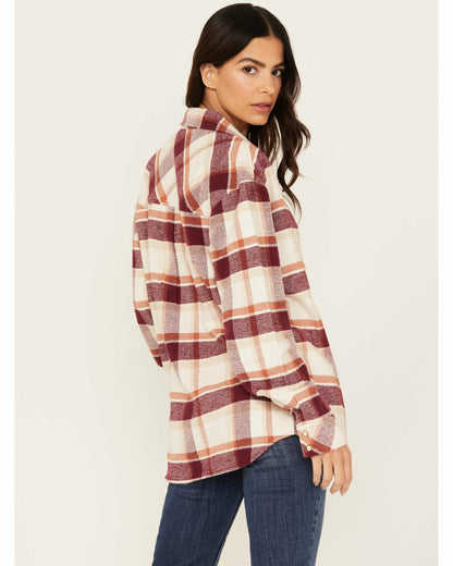 Women Rendon Plaid Print Long Sleeve Snap Flannel | Idyllwind