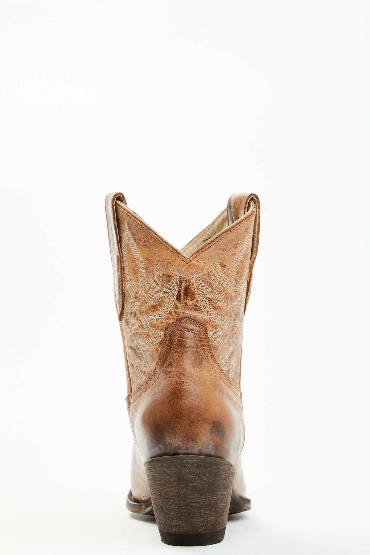 Women Wheels Dublin Taupe Leather Western Booties - Round Toe | Idyllwind