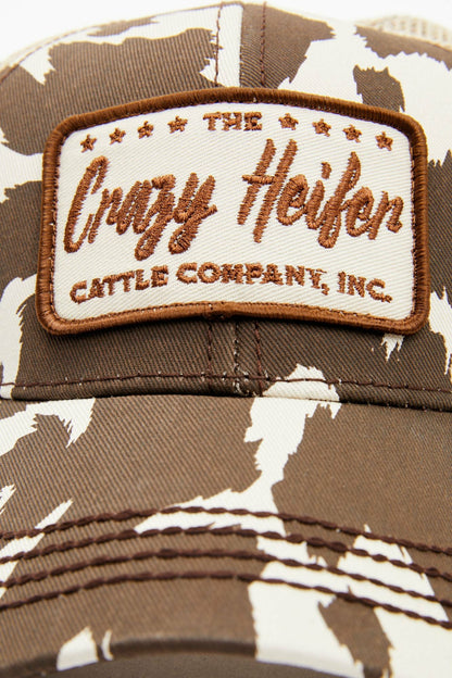Women Crazy Heifer Cow Print Baseball Cap | Idyllwind