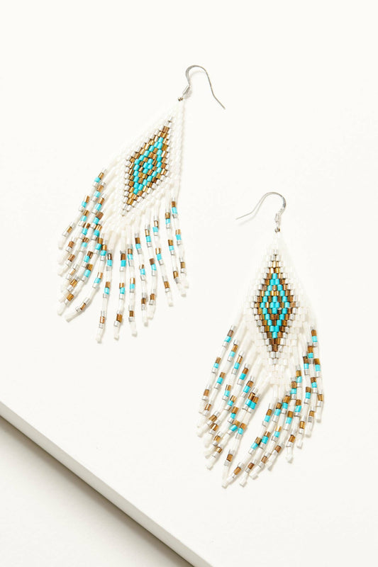 Women Blanco River Beaded Fringe Earrings | Idyllwind