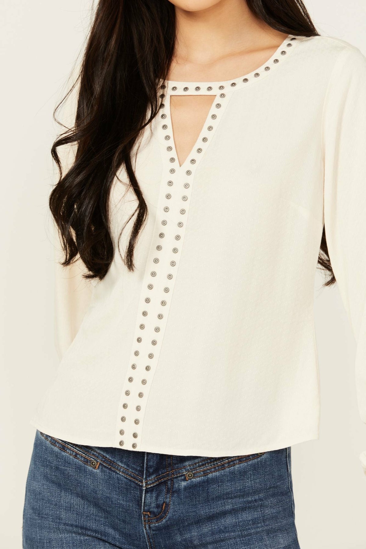 Women Elenora Studded Jacquard Top | Idyllwind