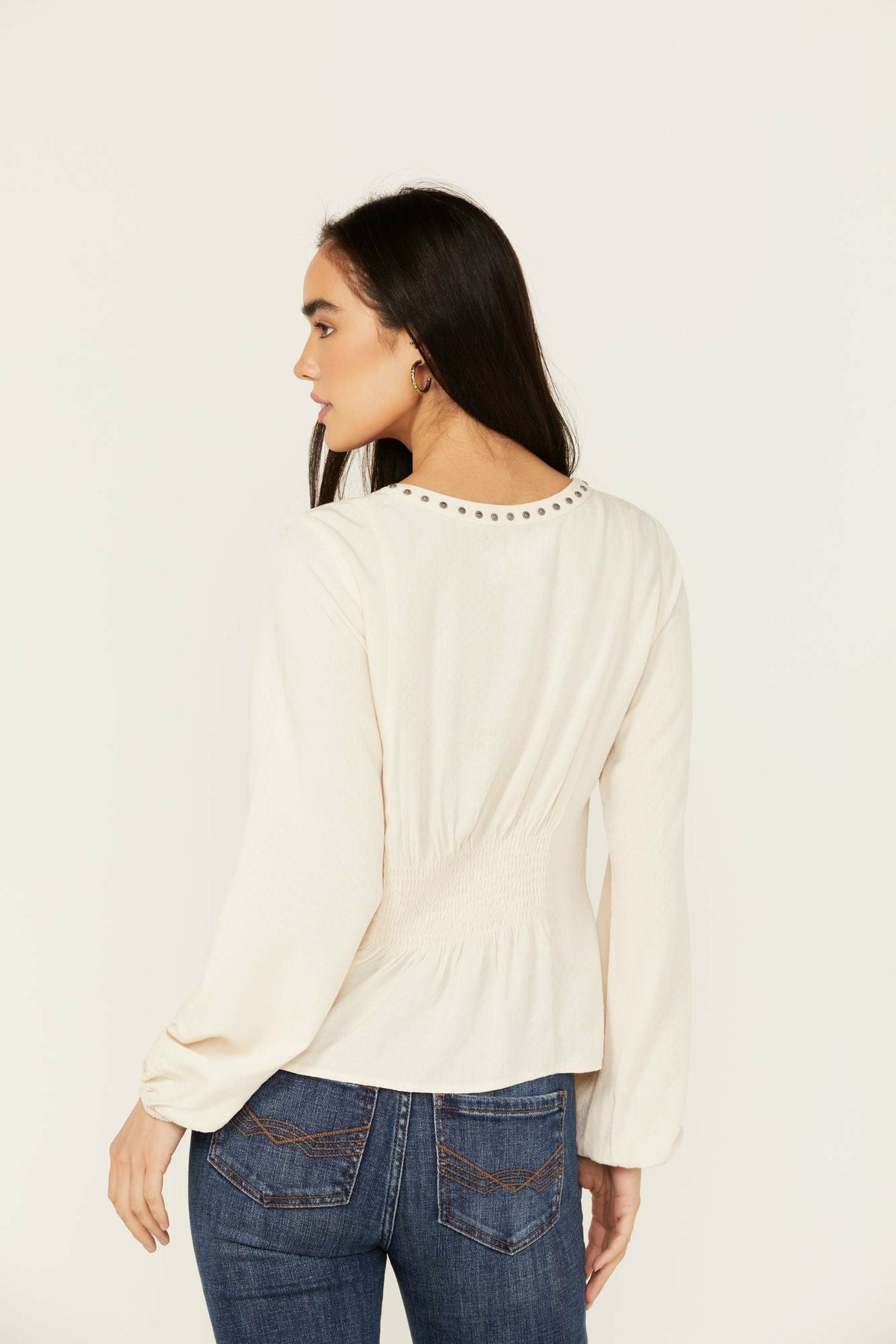 Women Elenora Studded Jacquard Top | Idyllwind