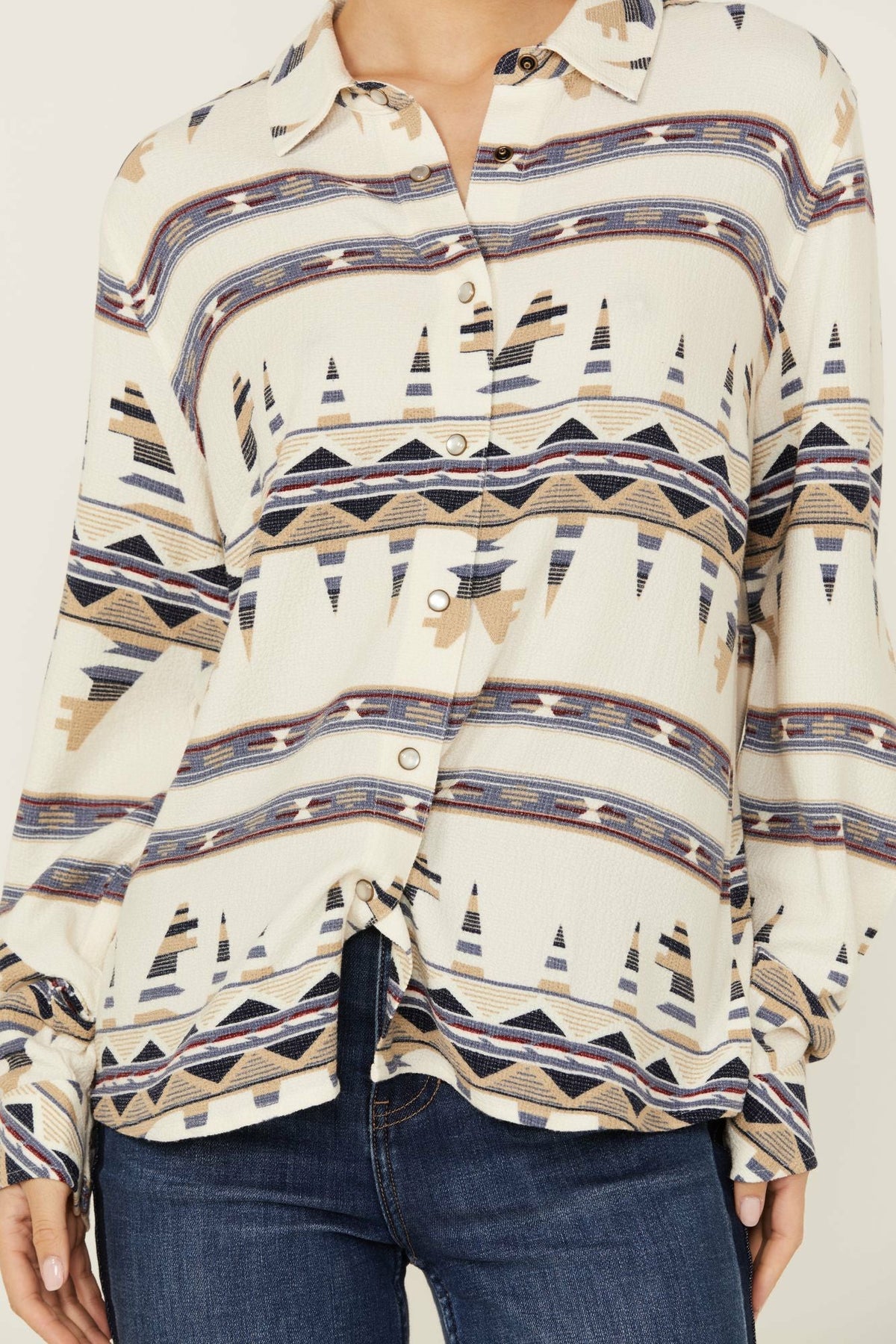 Women Featherlight Printed Long Sleeve Pearl Snap Western Shirt | Idyllwind