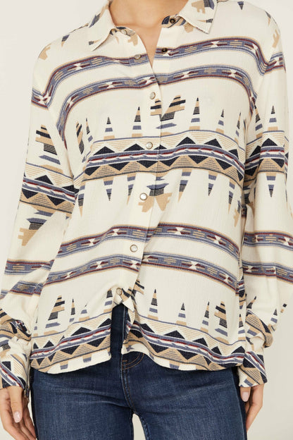 Women Featherlight Printed Long Sleeve Pearl Snap Western Shirt | Idyllwind
