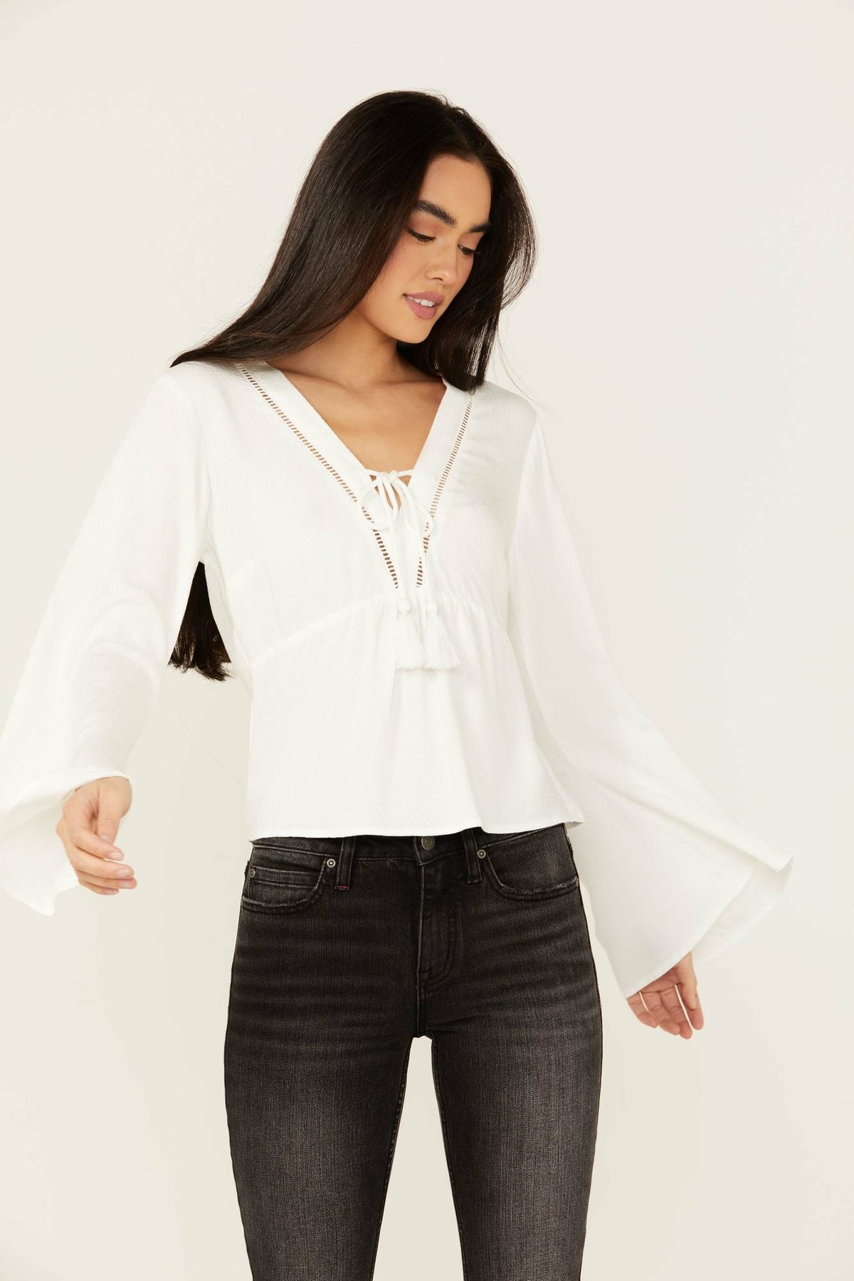 Women Cedar Lace-Up Top | Idyllwind