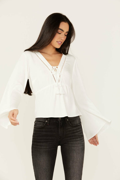Women Cedar Lace-Up Top | Idyllwind