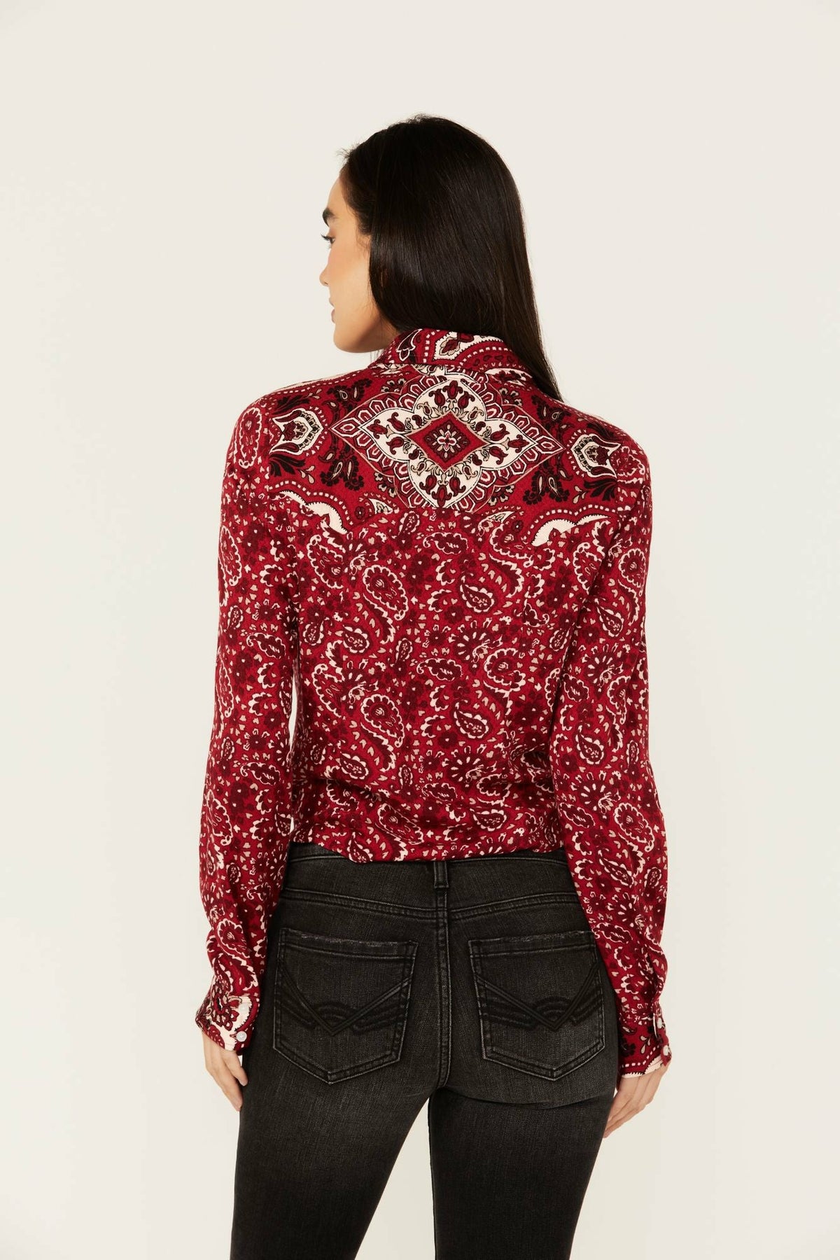Women Erwin Printed Tie Front Shirt | Idyllwind