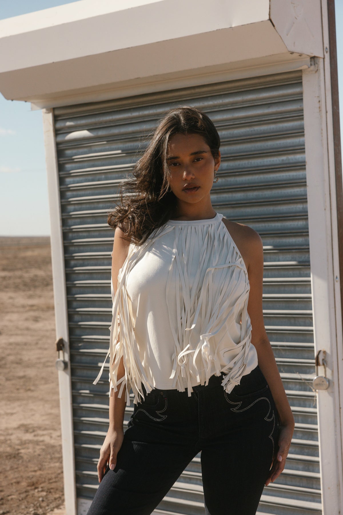 Women Madie Faux Suede Fringe Tank | Idyllwind