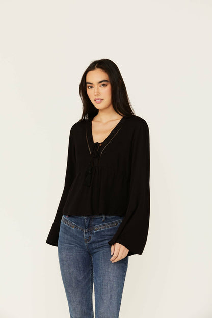 Women Cedar Lace-Up Top | Idyllwind