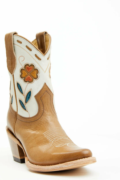 Women Runaway Tan Western Booties - Round Toe | Idyllwind