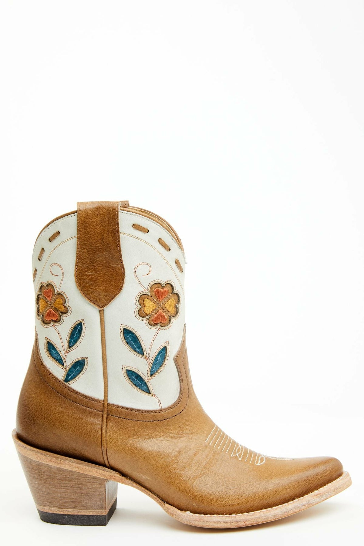 Women Runaway Tan Western Booties - Round Toe | Idyllwind