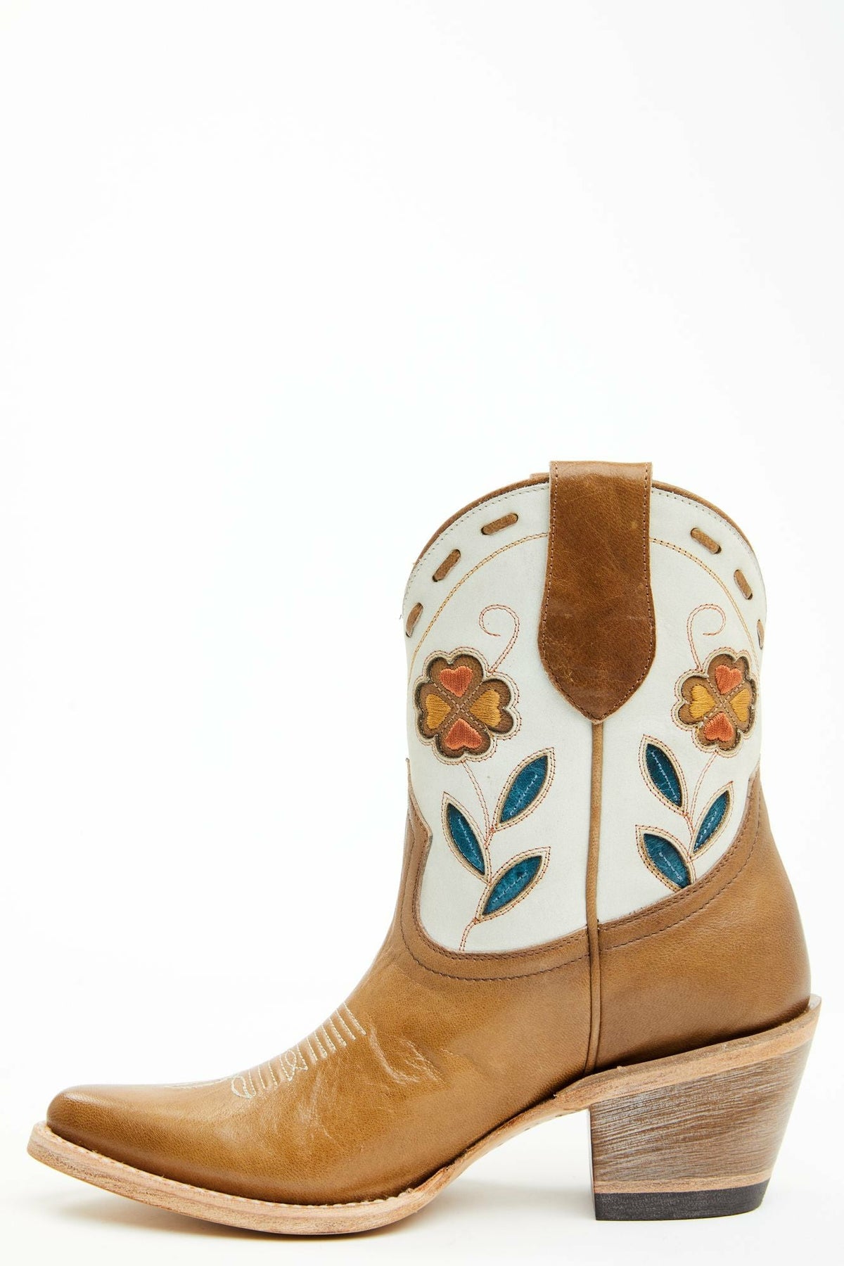Women Runaway Tan Western Booties - Round Toe | Idyllwind