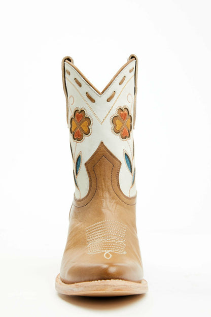 Women Runaway Tan Western Booties - Round Toe | Idyllwind