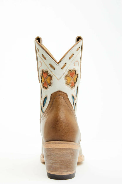 Women Runaway Tan Western Booties - Round Toe | Idyllwind