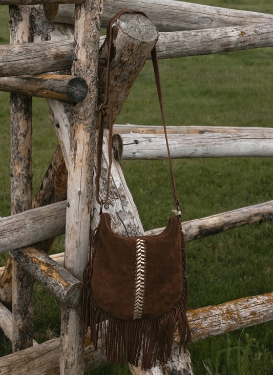 Women Perlita Suede Fringe Crossbody Bag | Idyllwind
