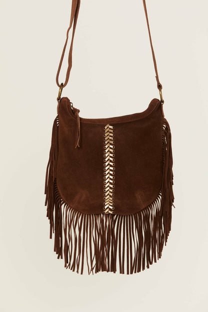 Women Perlita Suede Fringe Crossbody Bag | Idyllwind
