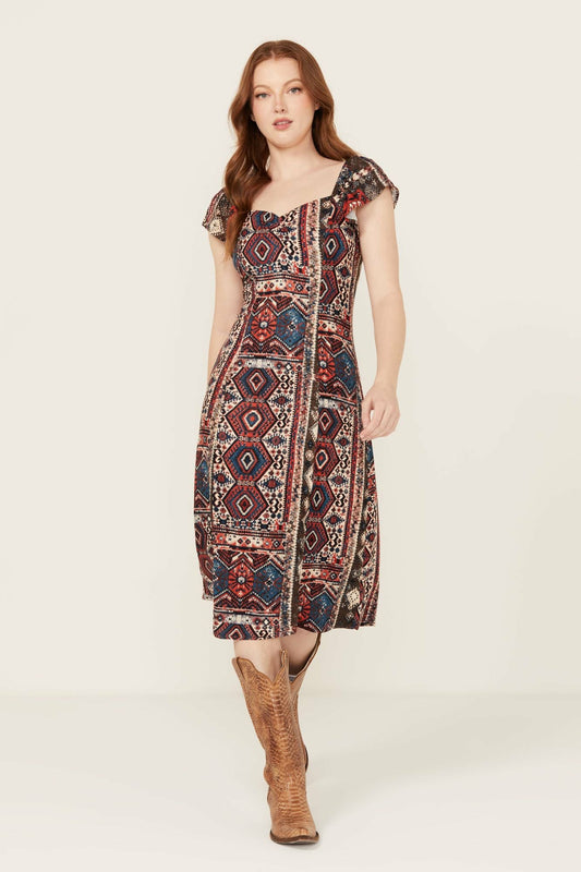 Women Bethany Flutter Sleeve Dress | Idyllwind