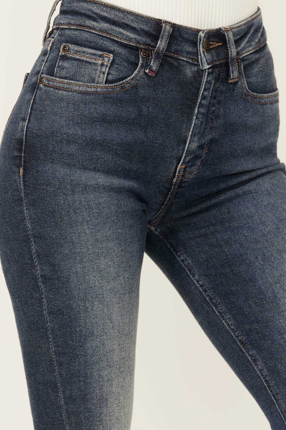 Women Cannery Dark Wash Gypsy High Rise Flare Super Stretch Denim Jeans | Idyllwind