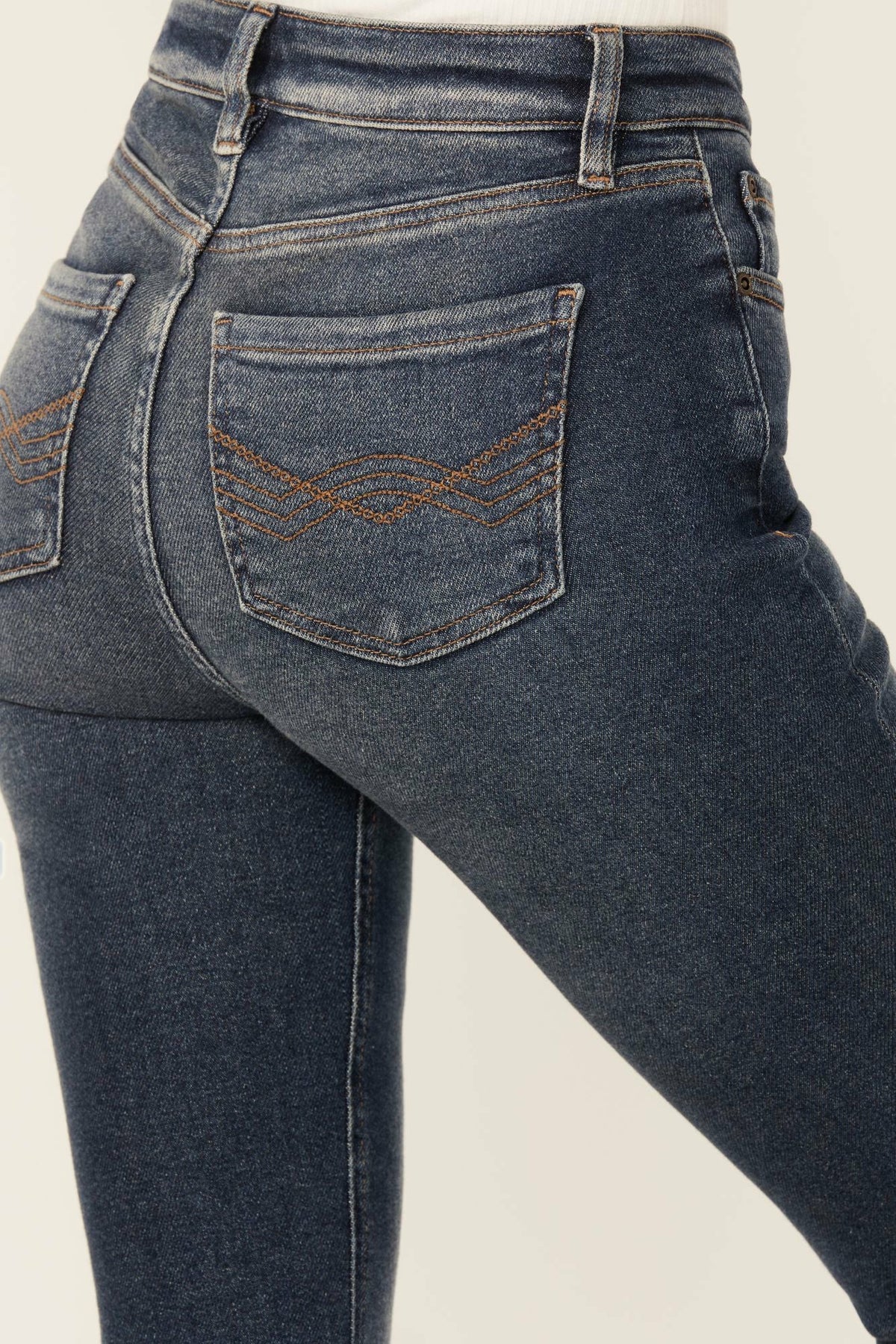 Women Cannery Dark Wash Gypsy High Rise Flare Super Stretch Denim Jeans | Idyllwind