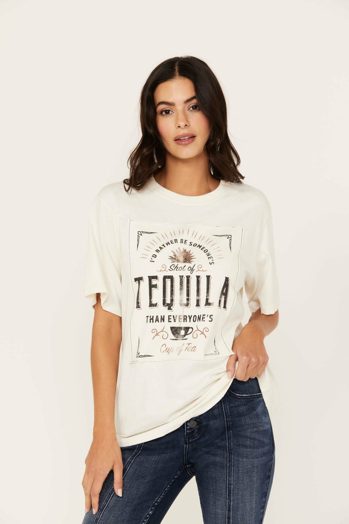 Women Shot Of Tequila Short Sleeve Graphic Tee | Idyllwind