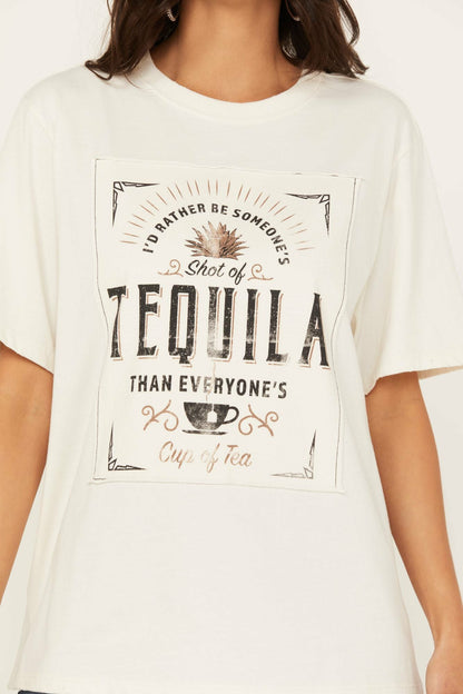 Women Shot Of Tequila Short Sleeve Graphic Tee | Idyllwind
