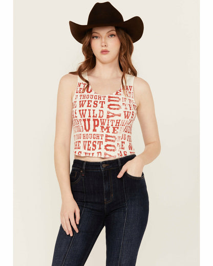Women Rhett The West Was Wild Graphic Rib Knit Tank | Idyllwind