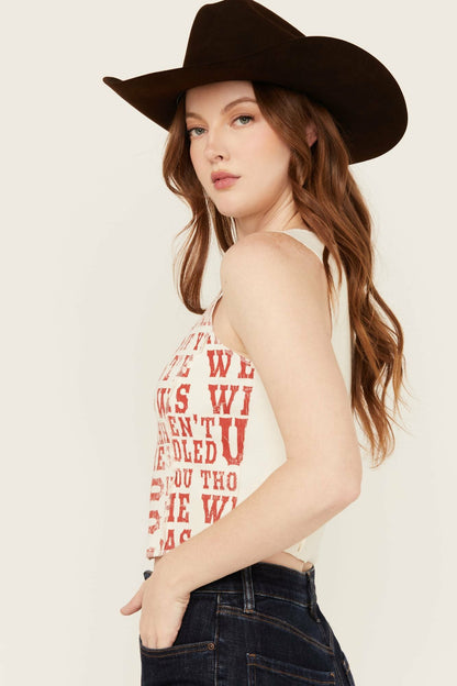 Women Rhett The West Was Wild Graphic Rib Knit Tank | Idyllwind