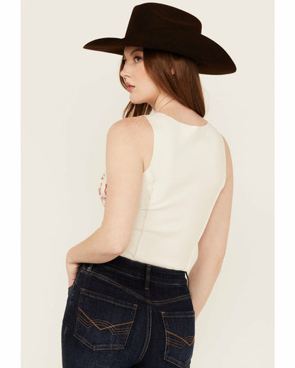 Women Rhett The West Was Wild Graphic Rib Knit Tank | Idyllwind