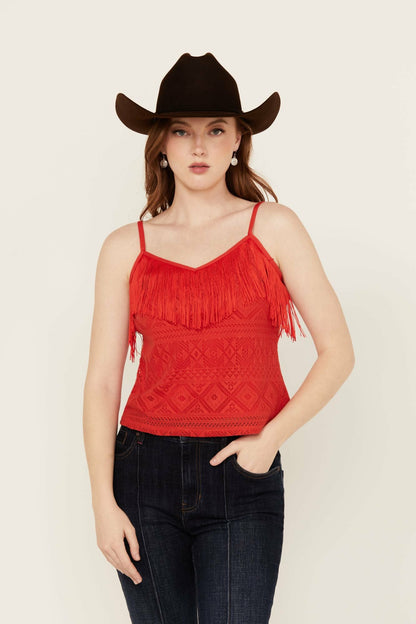 Women Redmond Lace Fringe Cami | Idyllwind