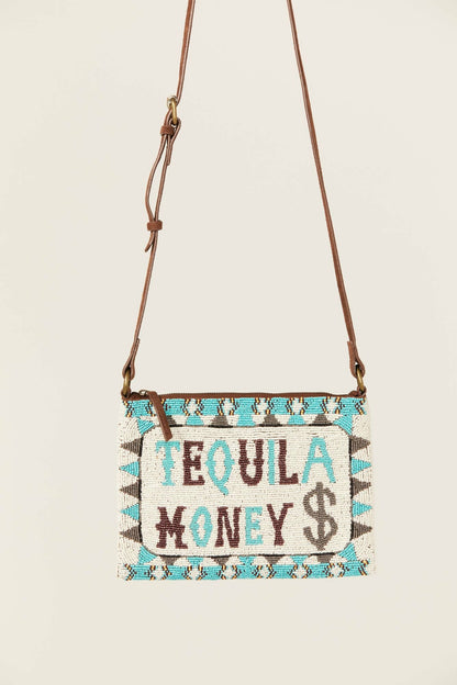 Women Tequila Money Beaded Crossbody Bag | Idyllwind