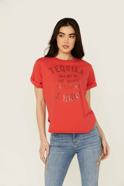 Women Rundle Tequila Shot Short Sleeve Graphic Tee | Idyllwind