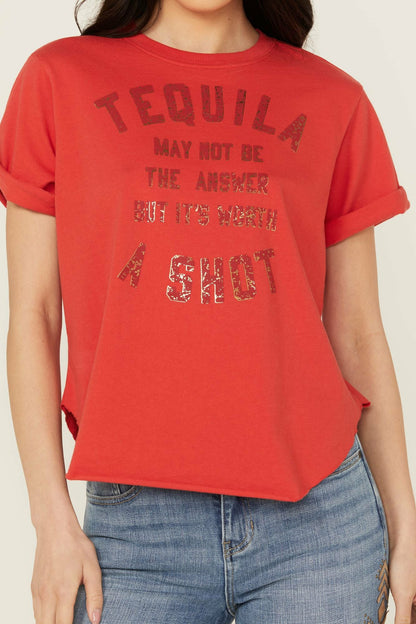 Women Rundle Tequila Shot Short Sleeve Graphic Tee | Idyllwind
