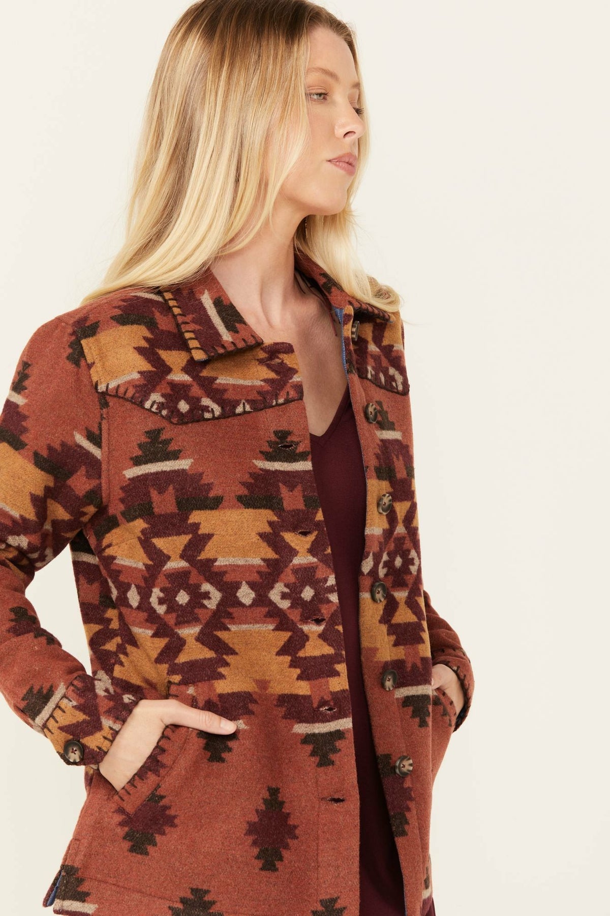 Women Lane Southwestern Print Shacket | Idyllwind