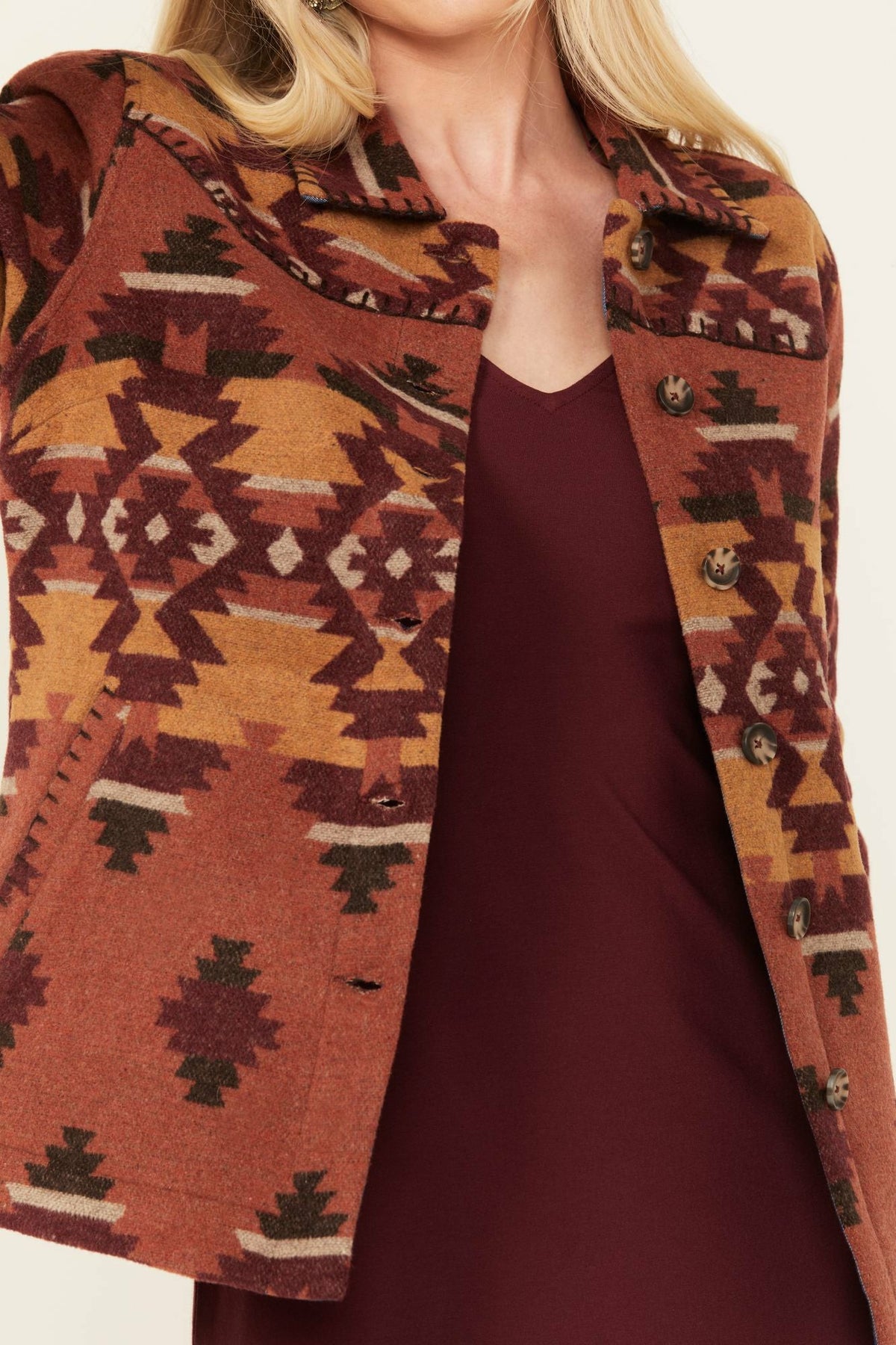 Women Lane Southwestern Print Shacket | Idyllwind