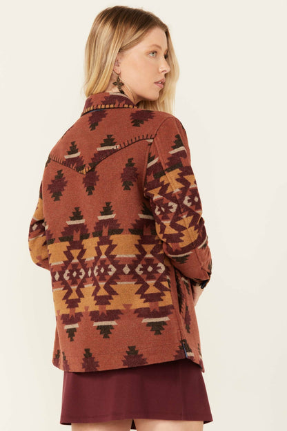 Women Lane Southwestern Print Shacket | Idyllwind