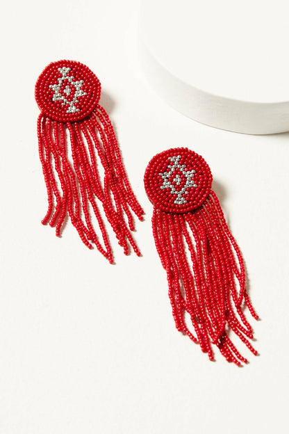 Women Adalee Seed Bead Fringe Earrings | Idyllwind